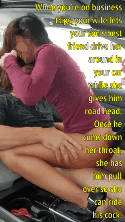Truck Porn Captions - Cheating On Her Hubby With Her Sonnies Bestie In His Truck | PornGif.co