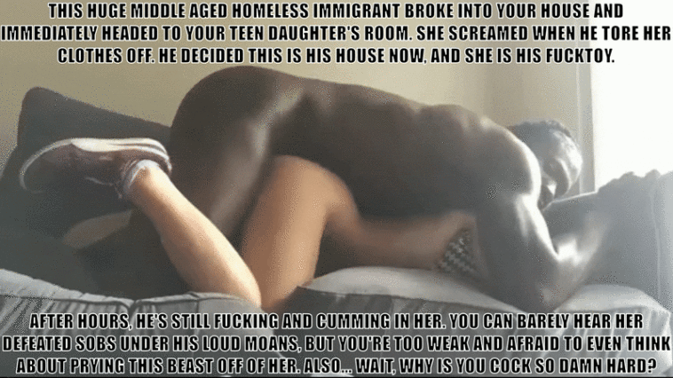 Blonde Interracial Fuck Toy Captions - You Most Likely Wouldnt Stop Him Even If You Could. | PornGif.co