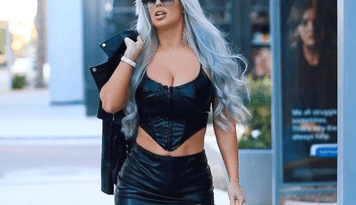 laci-kay-somers-dark-hued-high-heeled-footwear,-leather-miniskirt,-leather-top